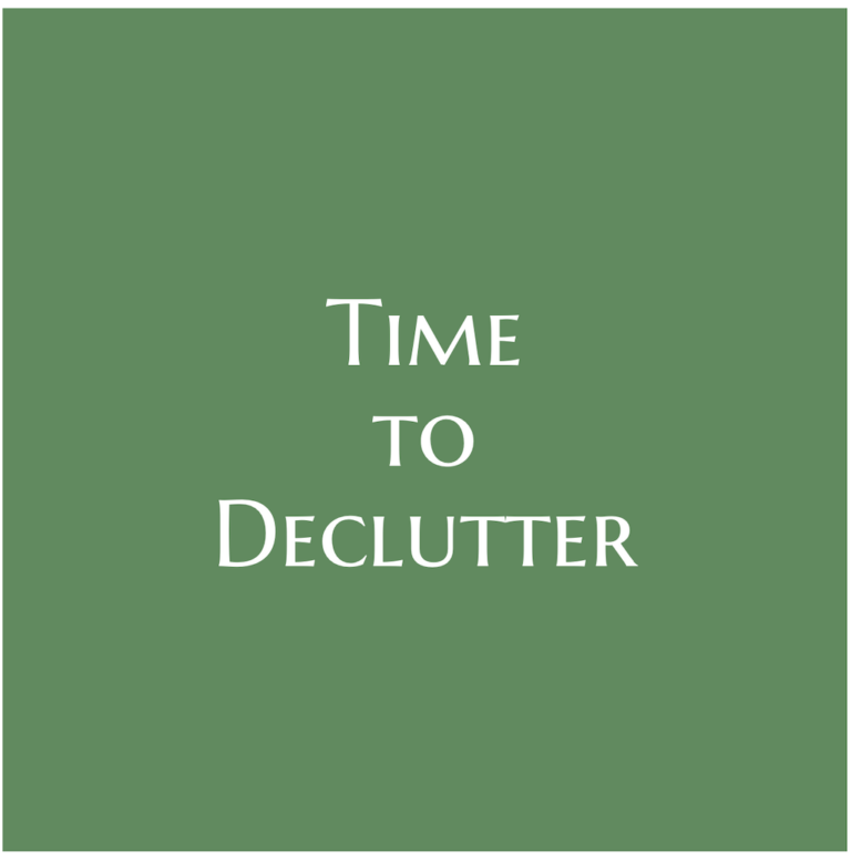 Time to Declutter