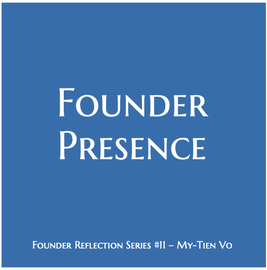 Founder presence reflected through calm, grounded leadership